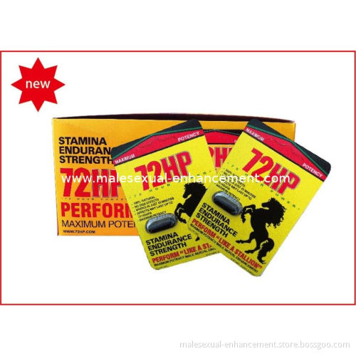72hp Pills, Male Sexual Enhancement For Men 100% Natural With 24 Pills / Box